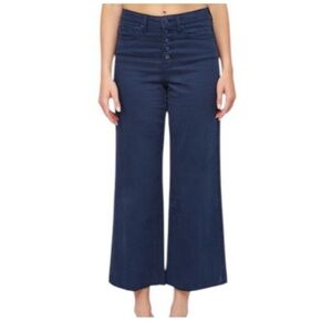 Mica Navy Wide-Leg Pants